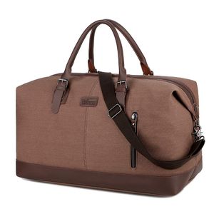 Wohlbege Bolsa de viaje de gran capacidad para hombre, bolsa cruzada de fin de semana, bolsa de lona