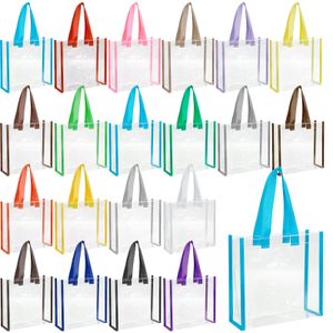 Eccliy Paquete de 30 bolsas transparentes de 12 x 12 x 6 pulgadas, aprobadas para estadios, bolsas