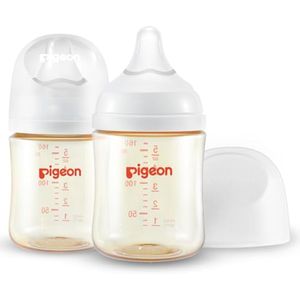 Pigeon PPSU Biberón de lactancia de cuello ancho, cuerpo aerodinámico, sensación natural, fácil de