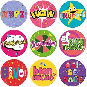 Sweetzer &amp; Orange Calcomanías españolas para profesores y padres. Hojas de calcomanías