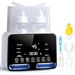 Calentador de biberones, calentador de leche 9 en 1 para fórmula de leche materna, calentamiento