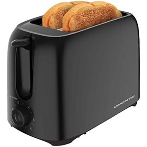 OVENTE Tostadora eléctrica de 2 rebanadas con ajustes de tostadas de 6 tonos, potencia de 700 W,