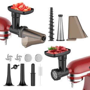 GVODE Juego de colador de frutas y verduras con picadora de carne para Kitchenaid, accesorios de