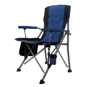 MaiuFun - Silla de camping portátil plegable resistente para exteriores, sillas grandes con respaldo
