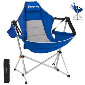 KingCamp Hamaca, silla de camping, mecedora oscilante para adultos, césped, playa, campamento,