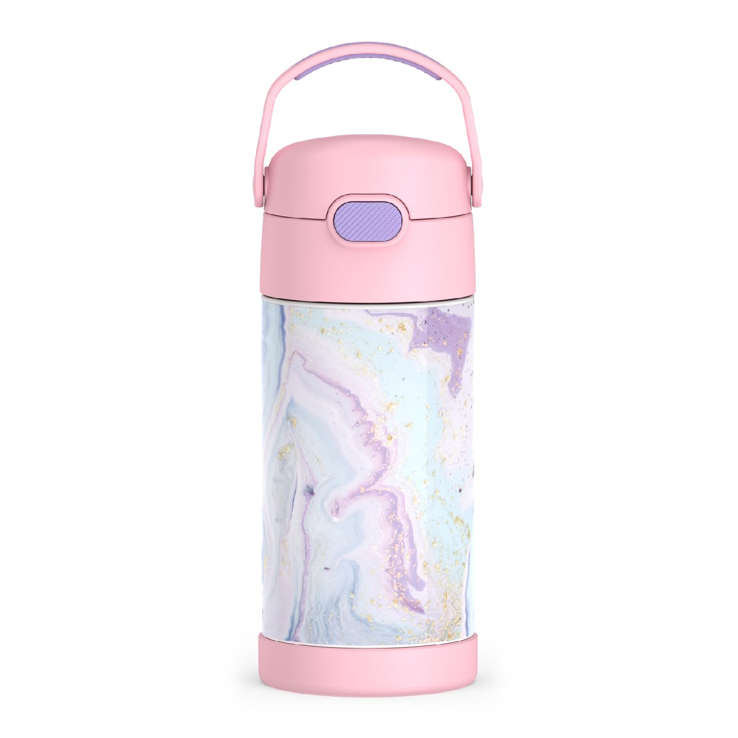 THERMOS FUNTAINER - Botella De Agua Con Pajilla, 12