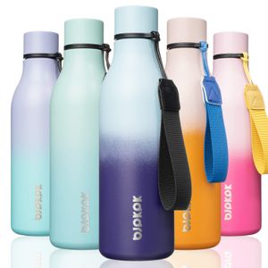 BJPKPK Botellas de agua aisladas, botella de agua de metal de acero inoxidable de 18 onzas con