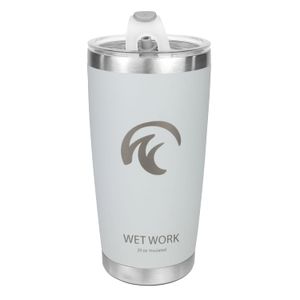 Vaso de doble pared de 20 onzas hecho de acero inoxidable duradero para bebidas calientes y frías,