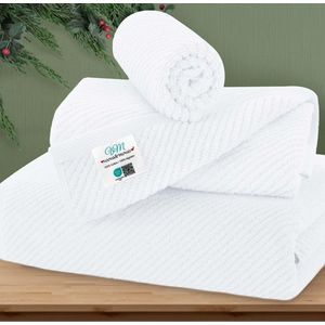 Juego de 6 toallas de baño, juego de regalo de lujo, 2 toallas de baño de 30 x 56 pulgadas, 2