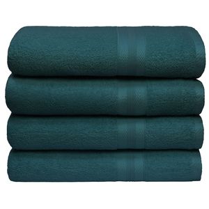 BOUTIQUO Juego de toallas de 8 piezas 100% algodón hilado en anillo, 2 toallas de baño de 27 x 54, 2