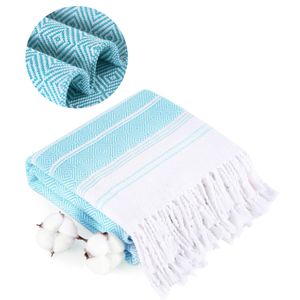 Paquete de 2 toallas de playa turcas de algodón de secado rápido, sin arena, suaves, absorbentes,