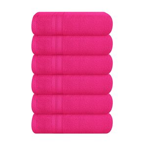 BOUTIQUO Juego de toallas de 8 piezas 100% algodón hilado en anillo, 2 toallas de baño de 27 x 54, 2