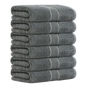 Aibaser Toallas de baño de viscosa hechas de algodón de bambú, 27 x 54 pulgadas, toallas naturales