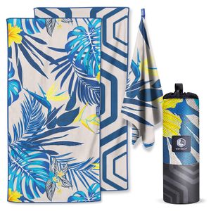 VENTURE 4TH Toalla de playa de microfibra: secado rápido, compacta, sin arena, absorbente, a prueba