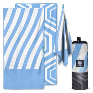 VENTURE 4TH Toalla de playa de microfibra: secado rápido, compacta, sin arena, absorbente, a prueba