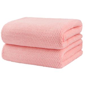 HOMEXCEL Juego de 2 toallas de baño de microfibra, ultra suave, altamente absorbente, toallas