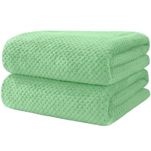 HOMEXCEL Juego de 2 toallas de baño de microfibra, ultra suave, altamente absorbente, toallas