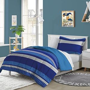 dream FACTORY Juego completo de cama infantil de 5 piezas fácil de lavar de microfibra súper suave,