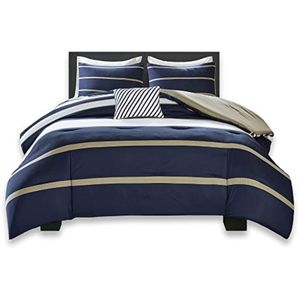 Comfort Spaces Juego de edredón casual de diseño deportivo, color vibrante, estilo de vida activo