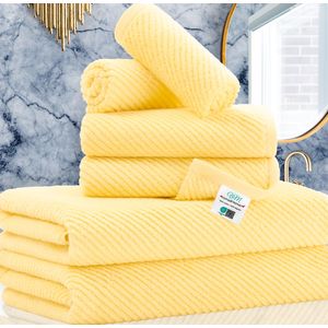 Juego de 6 toallas de baño, juego de regalo de lujo, 2 toallas de baño de 30 x 56 pulgadas, 2