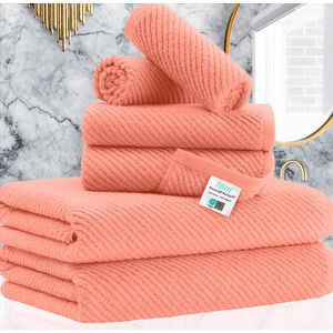 Juego de 6 toallas de baño, juego de regalo de lujo, 2 toallas de baño de 30 x 56 pulgadas, 2