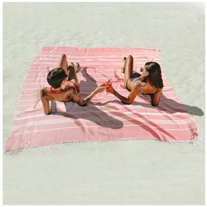 Paquete de 2 toallas de playa turcas de algodón de secado rápido, sin arena, suaves, absorbentes,