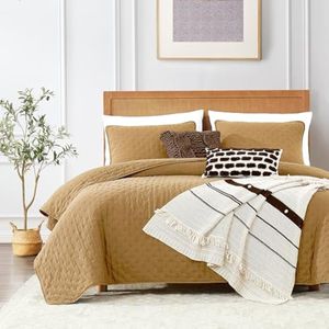 ROARINGWILD - Juego de ropa de cama con fundas de almohada, colcha ligera extragrande, manta