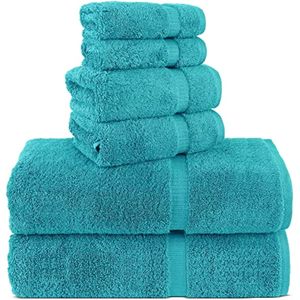 Luxury Hotel &amp; Spa Toalla de baño de algodón turco, 27 x 54 pulgadas, juego de 4