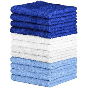 QUBA LINEN Toallas de baño de algodón de bambú, 27 x 54 pulgadas, paquete de 6 toallas de ducha,