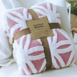 LOMAO – Manta de vellón sherpa, suave y mullida, manta de doble cara, cobija para cama, sillón y