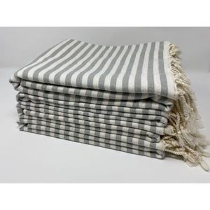 Toalla peshtemal 100% algodón turco, suave, absorbente, compacta y elegante (juego de 4 unidades,