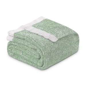 MH MYLUNE HOME Manta ultrasuave de leopardo (51 x 63 pulgadas), manta de microfibra caqui de felpa