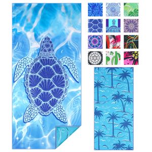 Toalla de microfibra para playa, no se le pega la arena, de secado rápido, súper absorbente, ligera,