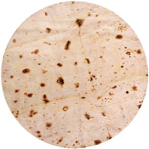 Manta gigante CASOFU con diseño de tortilla de harina, doble vista, manta para tu familia, suave y