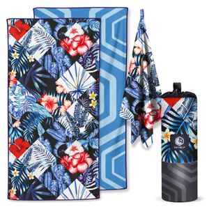 VENTURE 4TH Toalla de playa de microfibra: secado rápido, compacta, sin arena, absorbente, a prueba