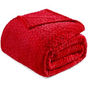 Exclusivo Mezcla - Manta de franela grande de 50 x 70 pulgadas, tejido jacquard con diseño de hojas,