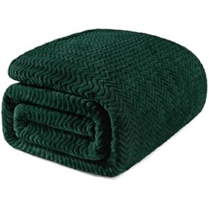 Exclusiva Mezcla - Manta de franela grande de 50 x 70 in, tejido jacquard con diseño de ondas,