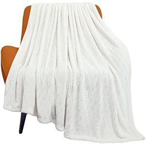 TOONOW Manta de forro polar súper suave y acogedora de 50 x 60 pulgadas, ligera, mullida, cómoda,
