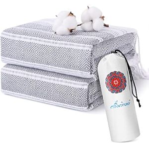 Paquete de 2 toallas de playa turcas de algodón, de secado rápido, sin arena, de gran tamaño, para