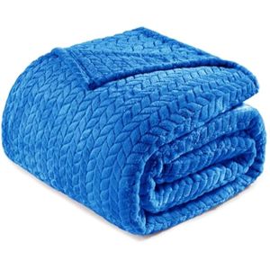 Exclusivo Mezcla - Manta de franela grande de 50 x 70 pulgadas, tejido jacquard con diseño de hojas,