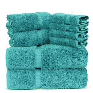 Towel Bazaar - Toallas de algodón turco prémium supersuave y absorbente (toalla de baño de 2 piezas,