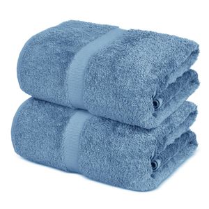 Towel Bazaar - Toallas de algodón turco prémium supersuave y absorbente (toalla de baño de 2 piezas,