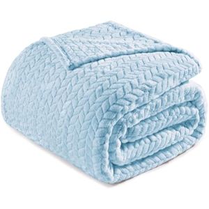 Exclusivo Mezcla - Manta de franela grande de 50 x 70 pulgadas, tejido jacquard con diseño de hojas,