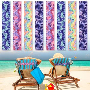 Paquete de 8 bandas de toalla para sillas de playa, clips de crucero para piscina, sala de estar,