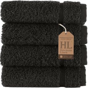 Hammam Linen - Juego de 4 toallas de baño, de 27 x 54 pulgadas, suaves y absorbentes, de primera