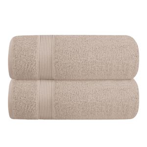 Belizzi Home Juego de 2 toallas de baño de algodón de gran tamaño de 28 x 55 pulgadas, toallas de