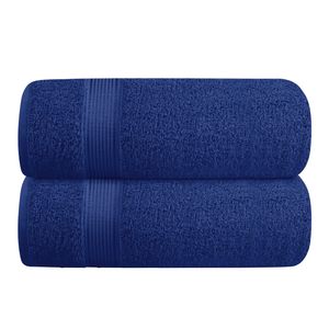 Belizzi Home Juego de 2 toallas de baño de algodón de gran tamaño de 28 x 55 pulgadas, toallas de