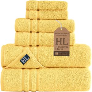Hammam Linen - Juego de 4 toallas de baño, de 27 x 54 pulgadas, suaves y absorbentes, de primera