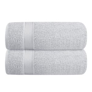 Belizzi Home Juego de 2 toallas de baño de algodón de gran tamaño de 28 x 55 pulgadas, toallas de