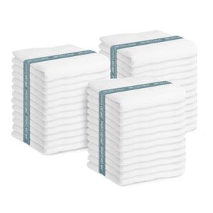 JMR - Paquete de 12 toallas de baño de algodón de 20 x 40 pulgadas, toallas multiusos para uso